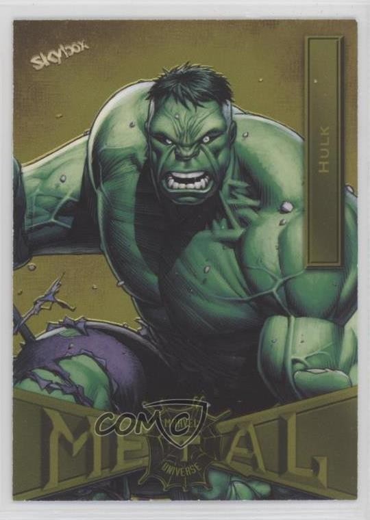 2022 Upper Deck Marvel Metal Universe Spider-Man Yellow Light FX Hulk #33 0g14