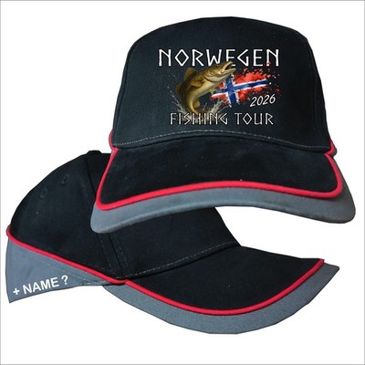 Norwegen Angler Cap Norway Angeln Angelreisen Dorschangeln Mütze Anglerurlaub