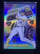 2026 TOPPS ** TITANS OF THE GAME HOLO ** RC JAC CAGLIANONE ROYALS ROOKIE d4836