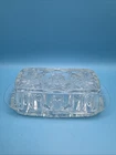 Vintage Anchor Hocking Early American Prescut EAPC Star of David Butter Dish