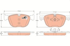 Bremsbelagsatz Vorne für BMW X5 E70 F15 F85 X6 E71 E72 F16 F86 06-19