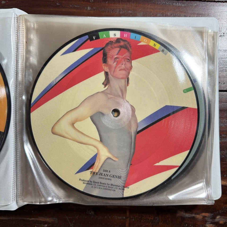 DAVID BOWIE Fashions (10-DOUBLE SIDED 7” PIC. DISCS in ALBUM) M- 1980 UK LTD ED - Image 3 of 4
