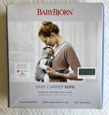 BabyBjorn Baby Carrier Mini - Black Cotton -
