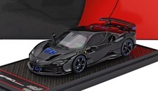 BBR-Models 1/43 Ferrari SF90 XX Stradale 2024 Black Light Blue BBRC285Q