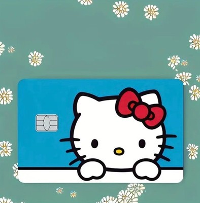 Hello Kitty Custom Vinyl Credit Card Sticker