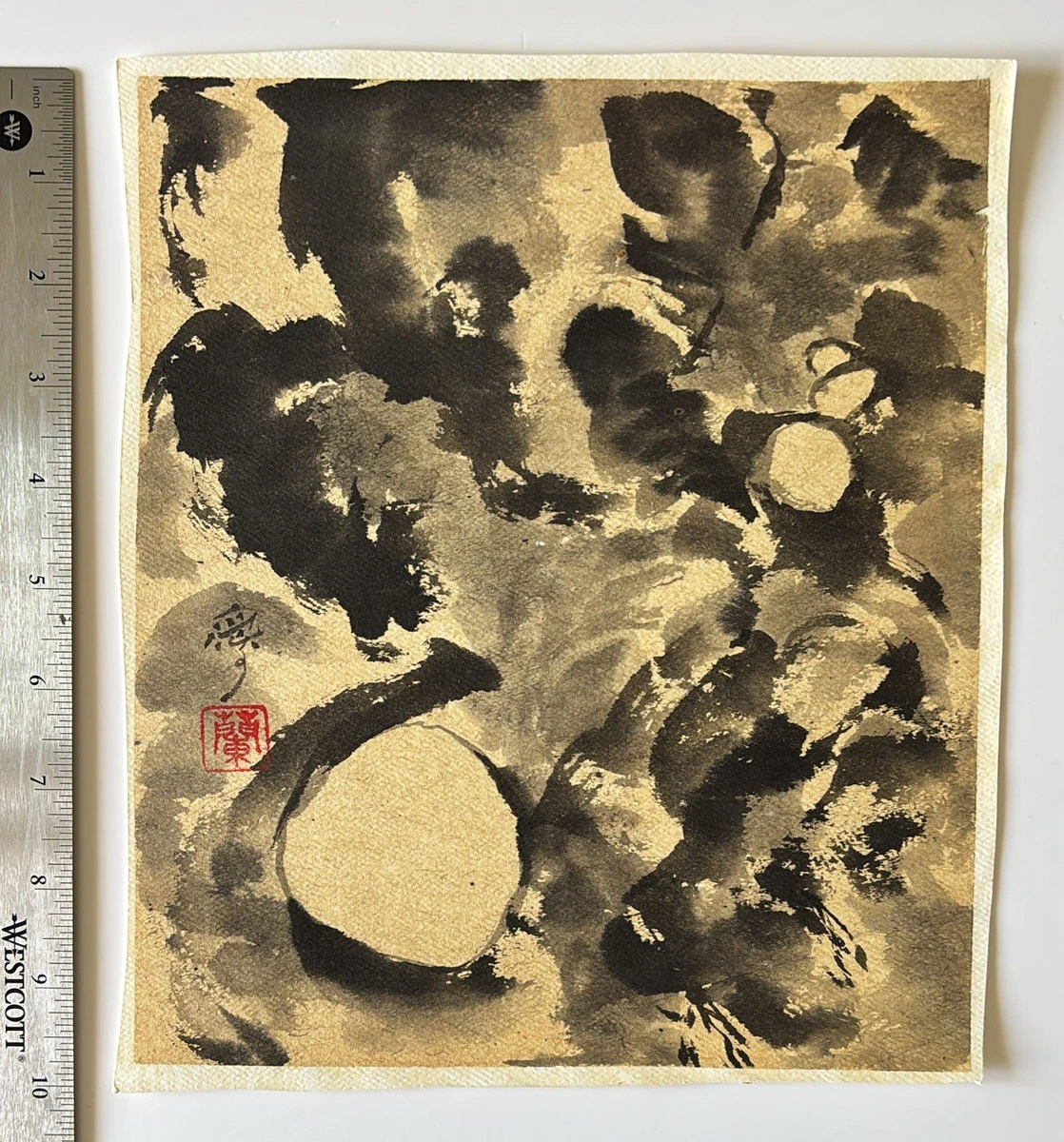 Japanese Calligraphy In Antique Japanese Paintings & Scrolls for