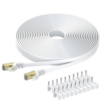 30m Cat 8 Gigabit Ethernet-Kabel   40Gbps für schnelles Internet und Streaming