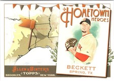 Josh Beckett 2011 Topps Allen & Ginter #HH51 Boston Red Sox