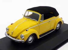 Maxichamps 143 Scale 940 055030 - 1970 Vw 1302 Cabriolet - Yellow