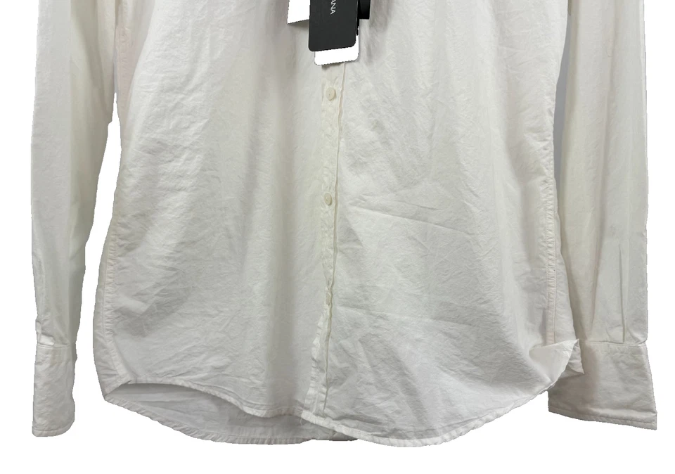 Camisa de vestir Top Dolce & Gabbana nueva con etiquetas auténtica para hombre talla 40 15 3/4 blanca con cuello de algodón Foto 3 de 4