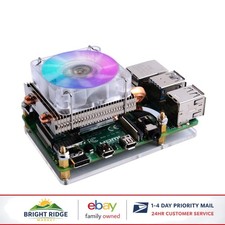 Low-Profile CPU Cooler with RGB Fan for Raspberry Pi Models 4B, 3B , 3B