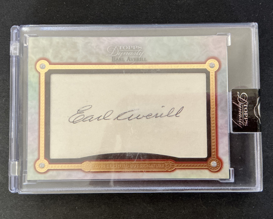 2022 Topps Dynasty Baseball Certified Cut Signature 1/1 Earl Averill #CS-EA SSP