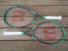 2 WILSON TOUR SLAM STOP SHOCK TENNIS RACKETS - 4 1/2" - 107 sq. in.