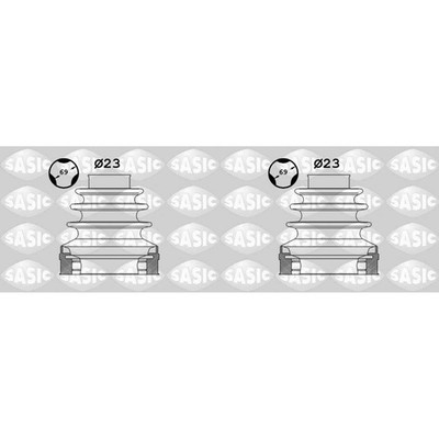 2X SASIC ACHSMANSCHETTEN SATZ GETRIEBESEITIG passend für AUDI A3 TT SEAT ALTEA L