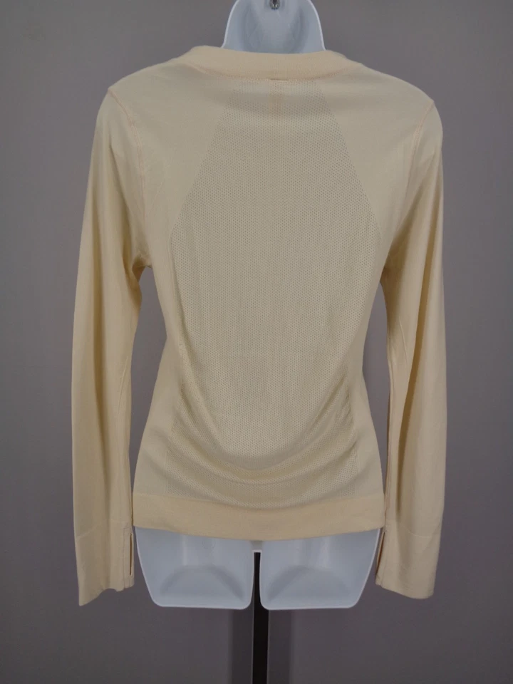 Top Athleta Foresthill Ascent Talla Mediana Agujero para el Pulgar Agujero Mezcla de Lana Sin Costuras Foto 4 de 4