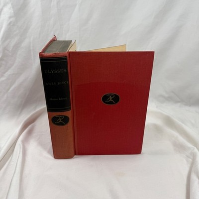Modern Library Ulysses James Joyce Book Red Fair Vintage 1961 Hardcover