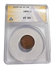 1896 Indian Head Cent Penny 1c Coin Graded ANACS VF 35 #7614402 Shipping $6.00