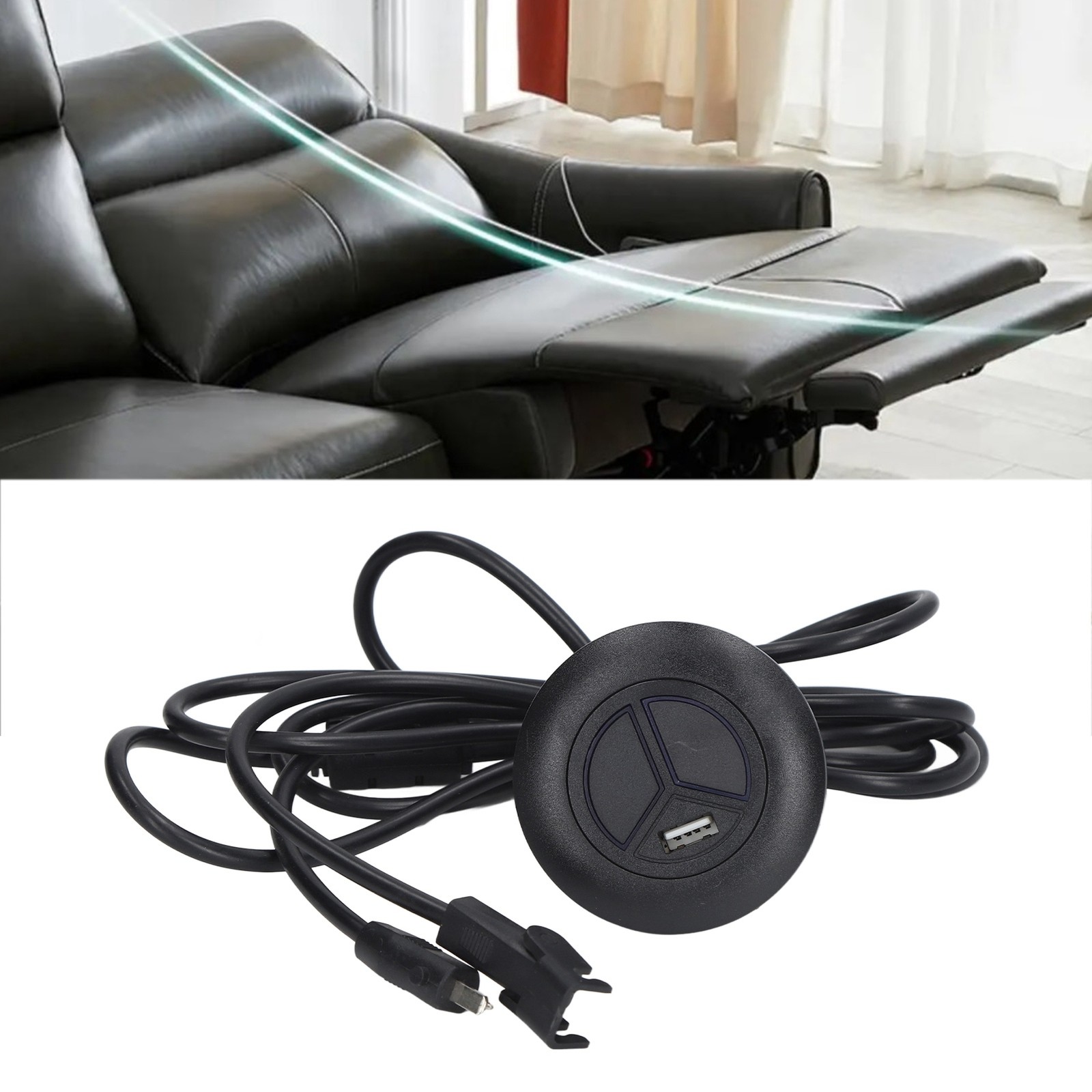 ¦Electric Recliner Chair Sofa Replacement Button Lift Hand Control Handset USB