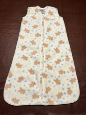 HALO SleepSack Wearable Blanket Micro  Fleece Teddy Bear Print Small 0-6 Months