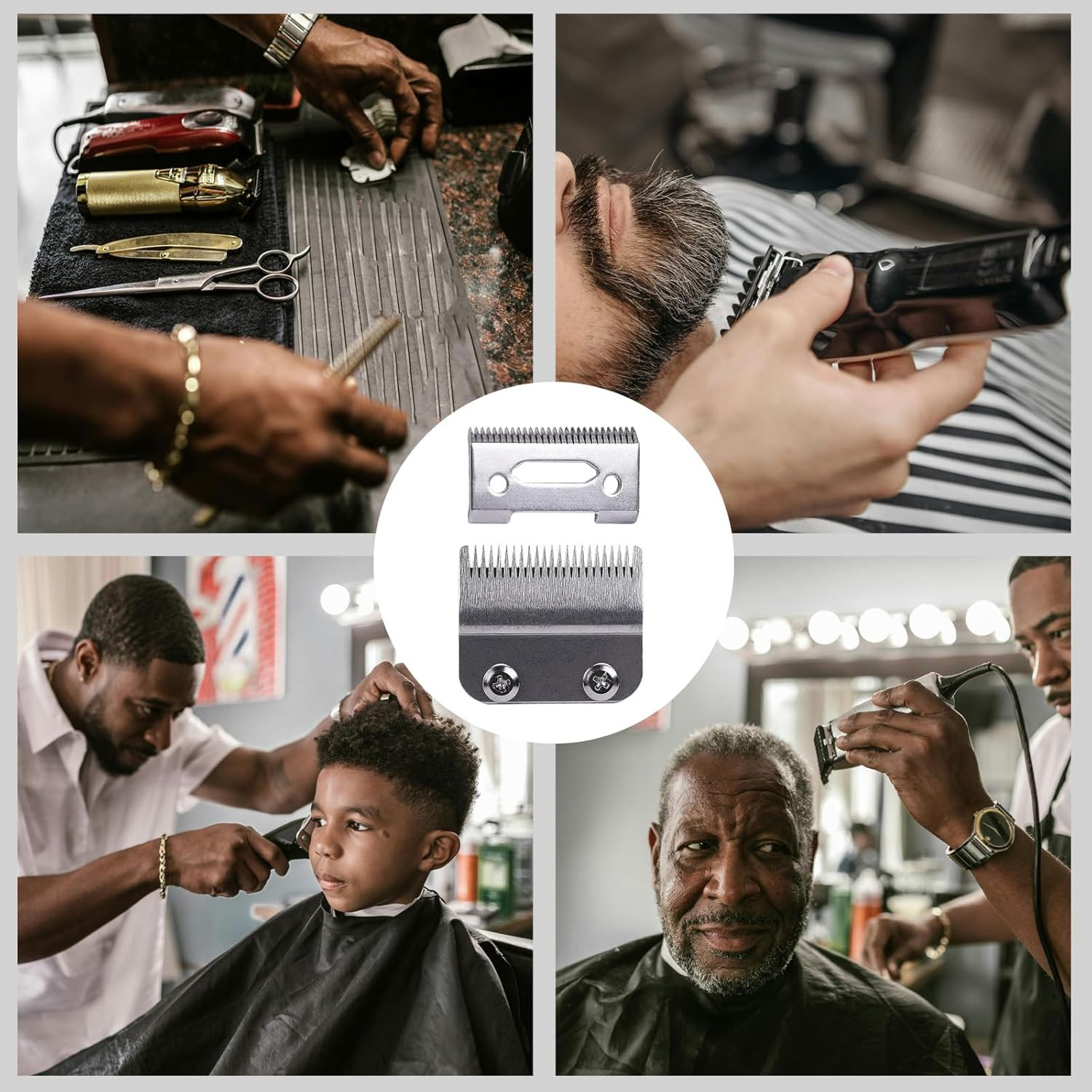 Professional Wahl Blade - 2-Hole Precision Adjustable Hair Clipper for Wahl S...