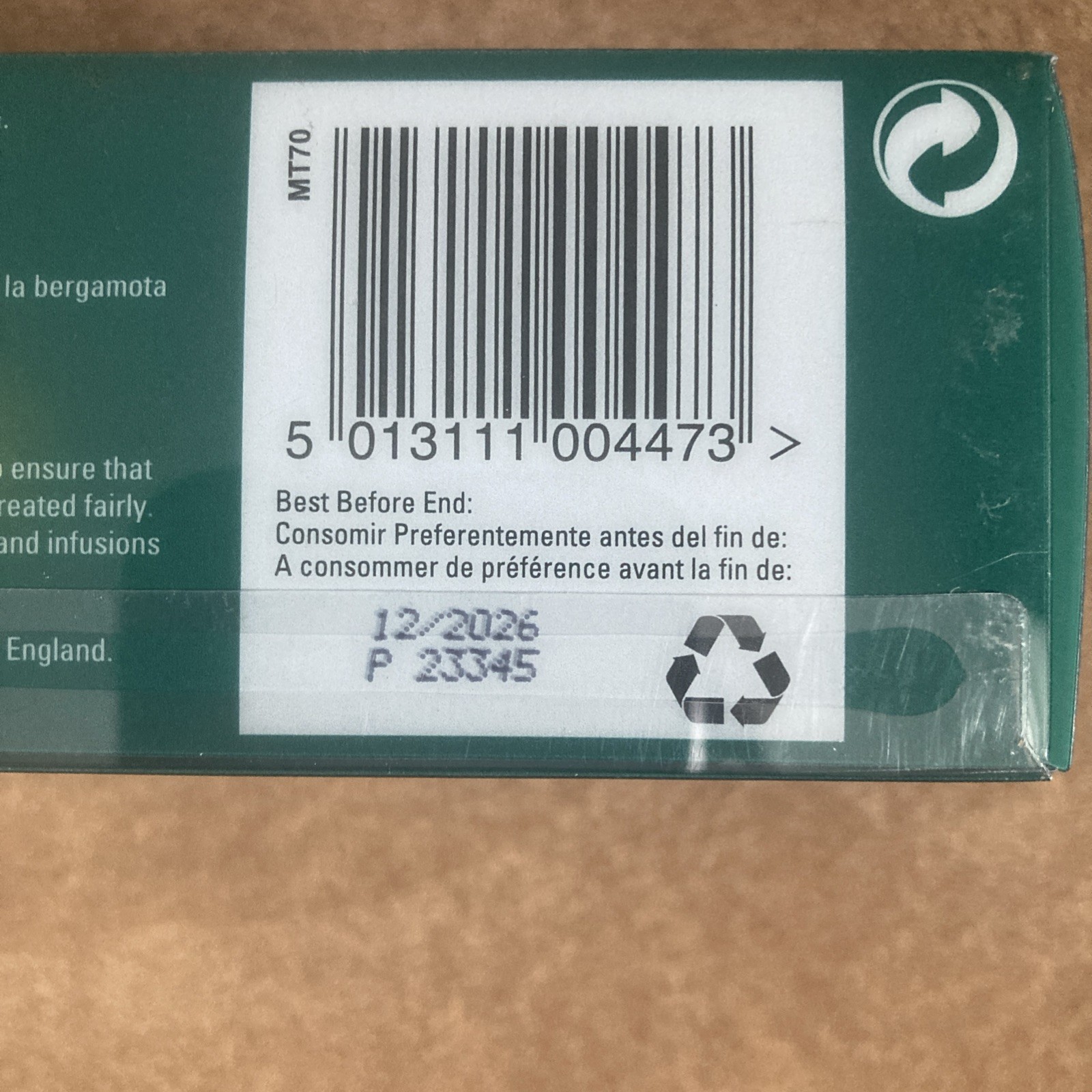 New English Teas Traditional English Tea Tin Set Gift Pack Aqua Decor Exp12/26