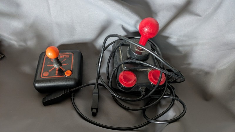 Vintage amiga atari commodore Joysticks retro