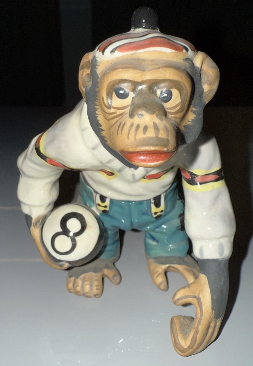 Vintage 1950's J. Fred Muggs Chimpanzee Monkey Porcelain Pool