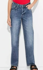 NEW Wild Fable Women's High Rise Straight Dark Wash Jeans Size 12