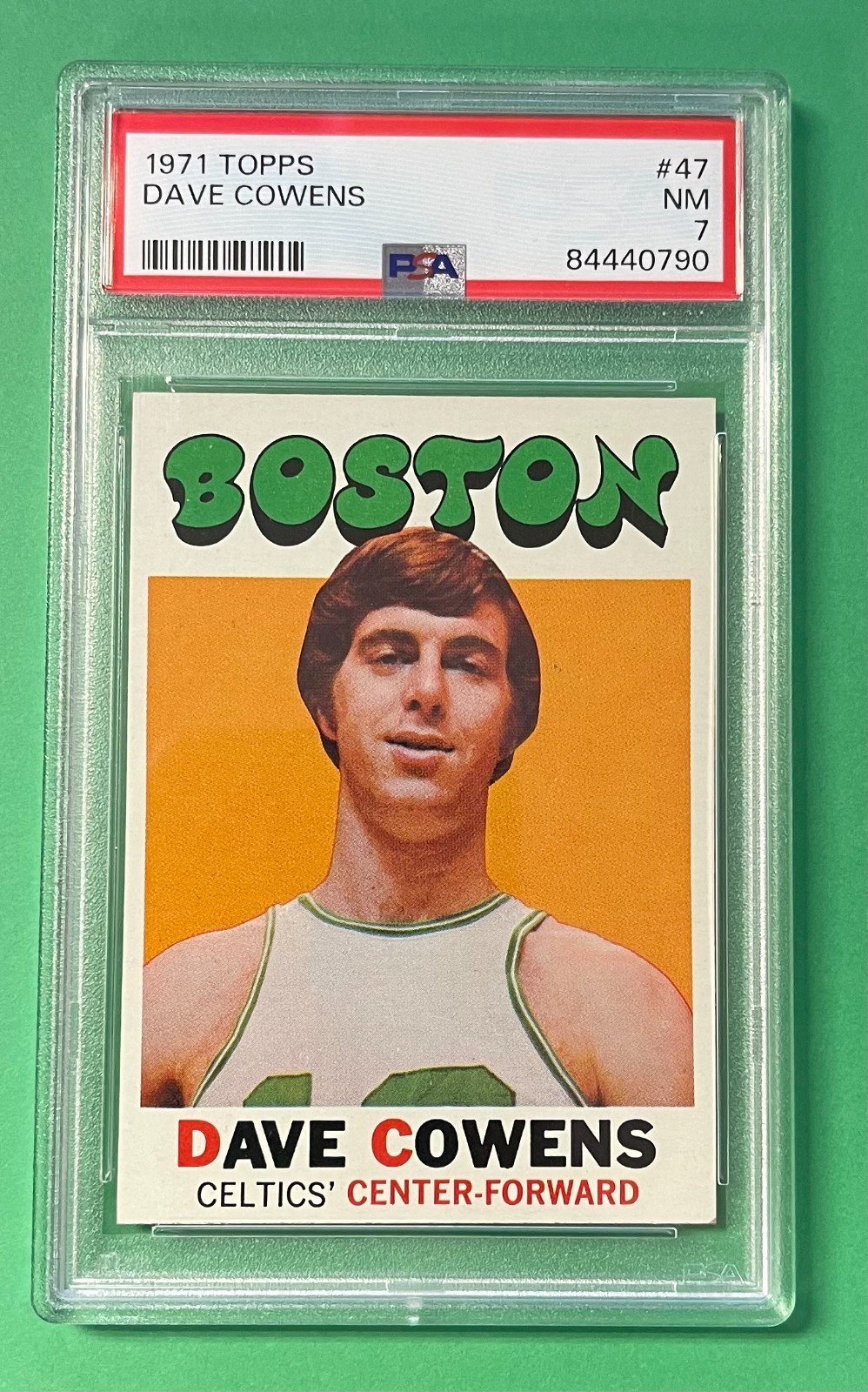 1971 TOPPS DAVE COWENS #47 PSA 7 NEAR MINT CELTICS
