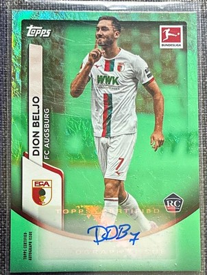 Topps 2023/24 Jade Bundesliga Dion Beljo FC Augsburg BA-DB RC Auto Certified