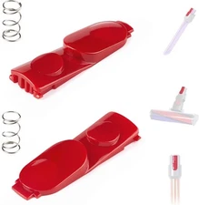 2 Pack Wand Tube Cleaner Head Clip Latch Tab Button Compatible with Dyson V7 V8