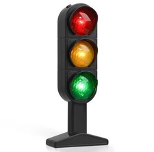 3Pcs Traffic Light Stoplight Model, 20X8Cm Signs Mini Pretend Play Lamp