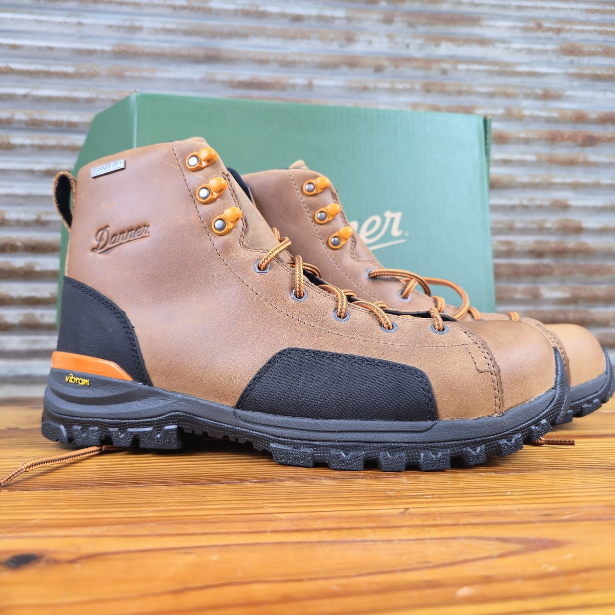 DANNER Men\'s Black Stronghold Safety Toe Waterproof Ankle Work Boots Size US 9 Danner Men main image 4