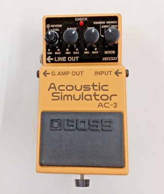 BOSS AC-3 Acoustic Simulator Acoustic Guitar Simulator Effect Pedal Working Test