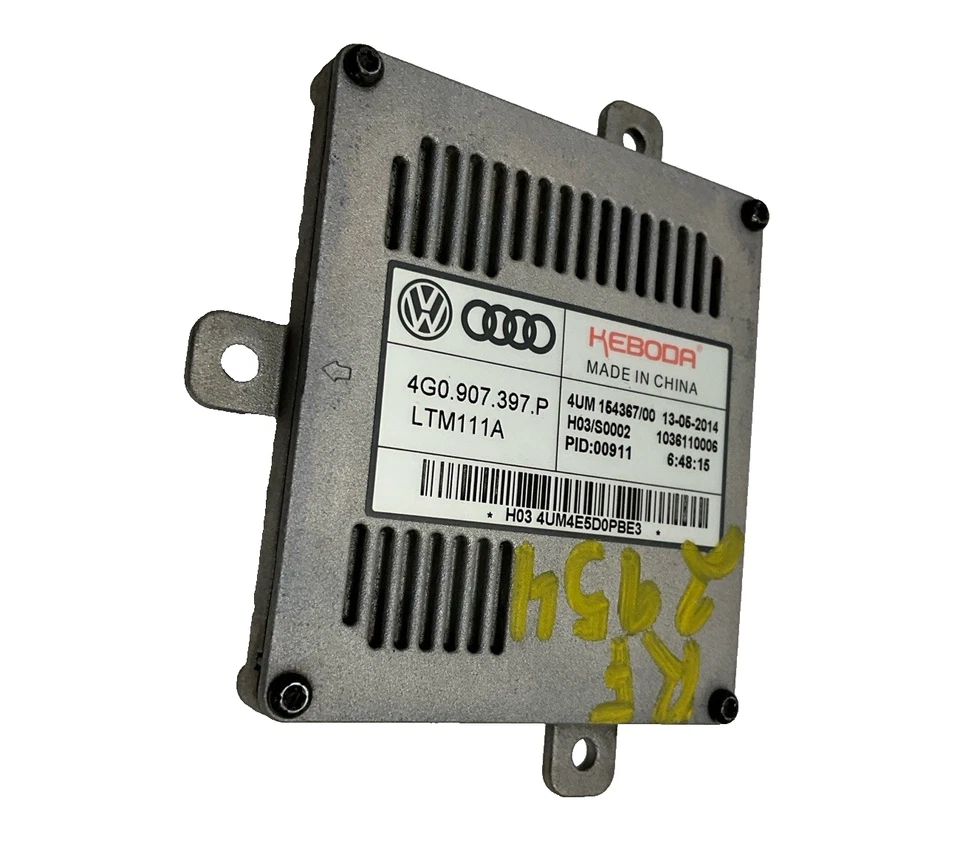 2015 Audi A3 Right Front Headlight Ballast Control Module 4G0907397P OEM - Image 4 of 4