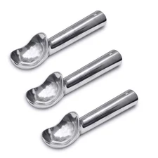 2 OZ Aluminum Ice Cream Scoop, Heat Conductive Handle, Non-Stick and Easy to ...