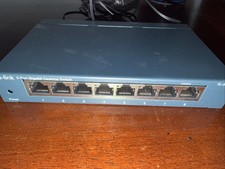 Tp-Link 8 Port Gigabit Desktop Switch Model TL-SG108 Used 5V .6A FREE SHIPPING