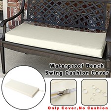 Outdoor Waterproof 2/3 Seaters Garden Bench Swing Rattan Chair Cushion Cover