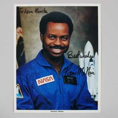 Ronald E. McNair Signed Photo 8x10 NASA Space Shuttle Challenger - COA JSA
