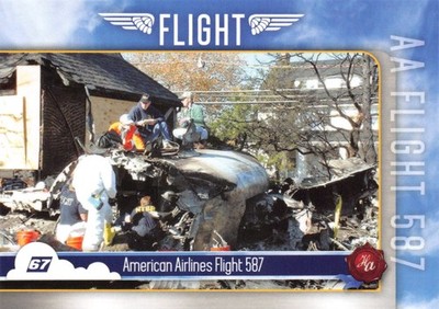 AMERICAN AIRLINES FLIGHT 587 / 2023 Historic Autographs Flight BASE Card #67 SSP