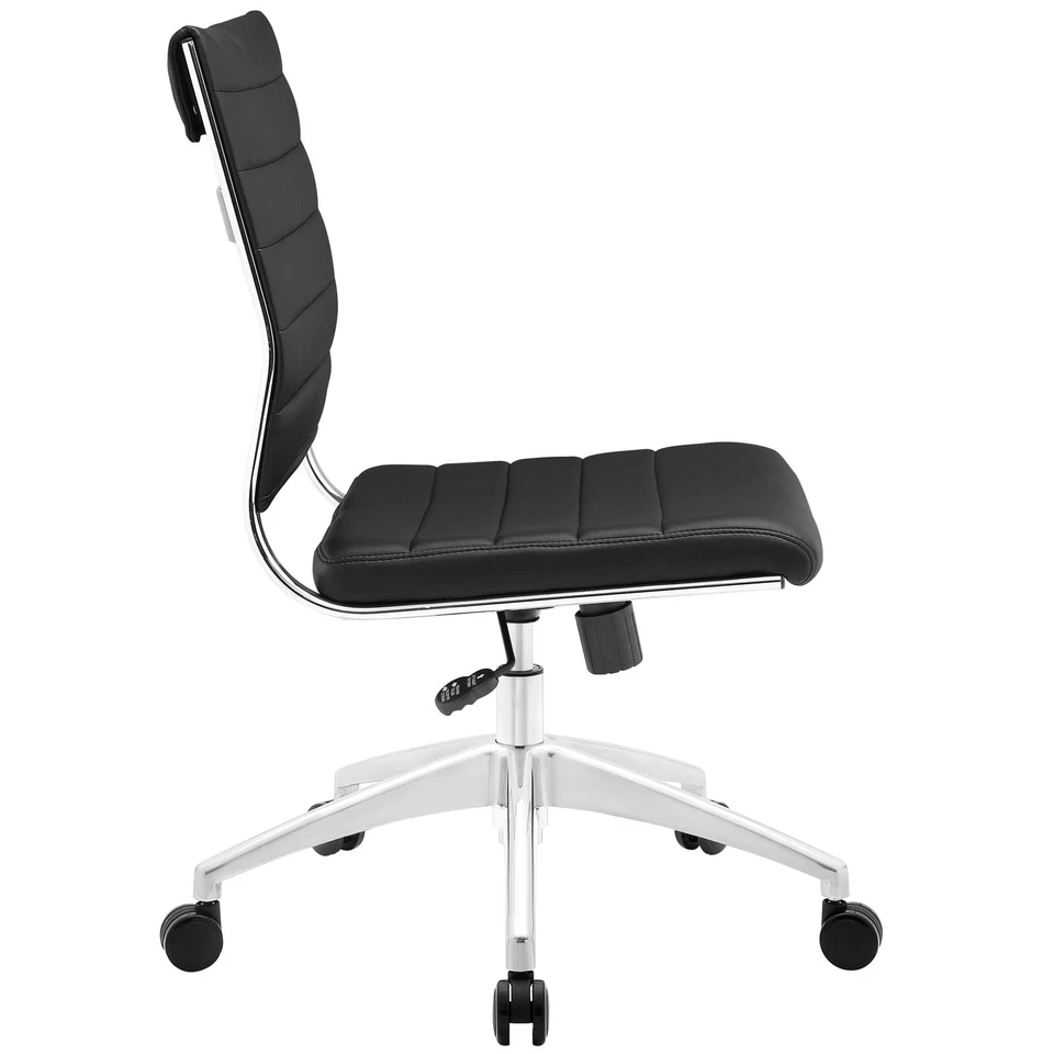 Jive Armless Mid Back Office Chair - Black - Image 2 of 4