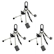 Retro Design Beaded Bird Pendant Keyring For Ladies Handbag Decoration Accessory