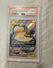 Eevee & Snorlax GX (Full Art) 171/181 Sm-Team Up Holo PSA 8