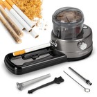 COOL KNIGHT Electric Cigarette Rolling Machine, Portable Tobacco Dark Grey