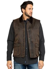Cripple Creek Men's Enzyme Washed Cotton Concealed Carry Vest - CW1417-21 Small