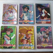 Amada Sailor Moon SuperS Card Set 6 Cards Kira Front  Character Back 1995