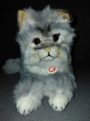 Steiff  Lizzy Maine Coon  Cat. #2008. L.ED. 3,000. Tag #038662, NIB.  20 Long