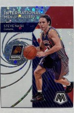 Steve Nash 2019 Panini Mosaic International Men of Mastery Fast Break Silver #6
