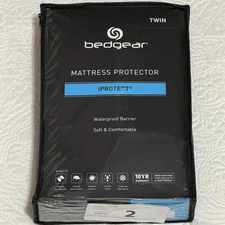 BedGear IPROTECT Mattress Protector Soft Comfortable Waterproof Twin NEW