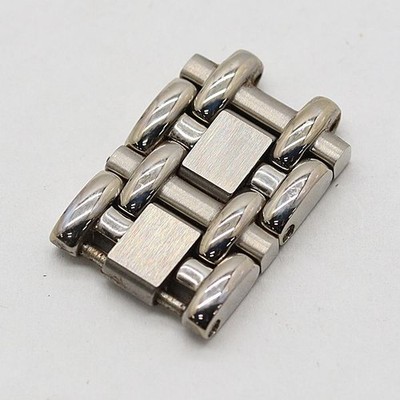 Concord Genuine 2 Link Saratoga 998922 Watch Belt Band Parts Silver Color 12mm